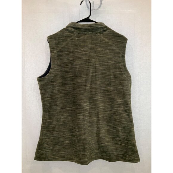 EXOFFICIO XL Calluna Vest Olive Space Dye Plush Fleece Wicking NWT $80 - Picture 4 of 5